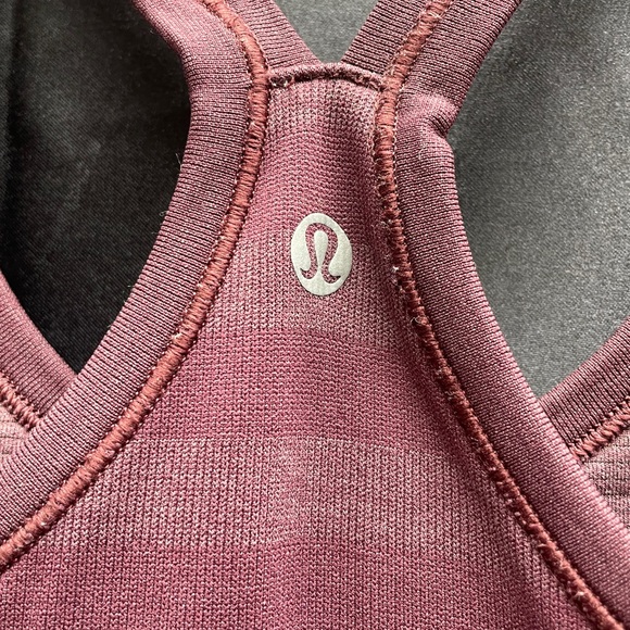 Lululemon Purple Stripe Racerback Workout Tank Top Sz S - Picture 3 of 4